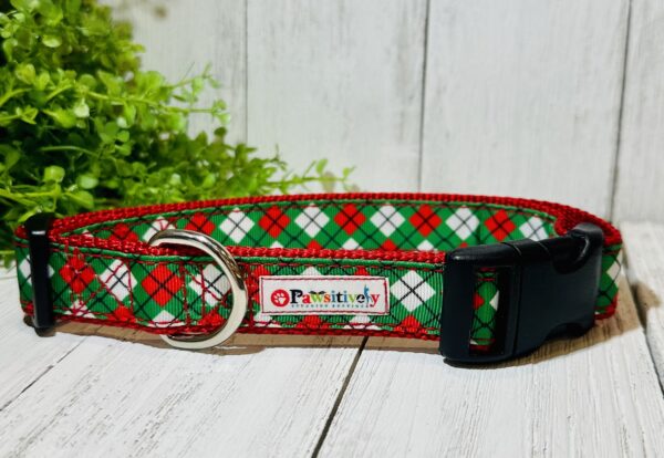 Christmas Plaid Pet Collar