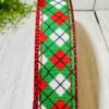 Christmas Plaid Pet Collar - Image 2