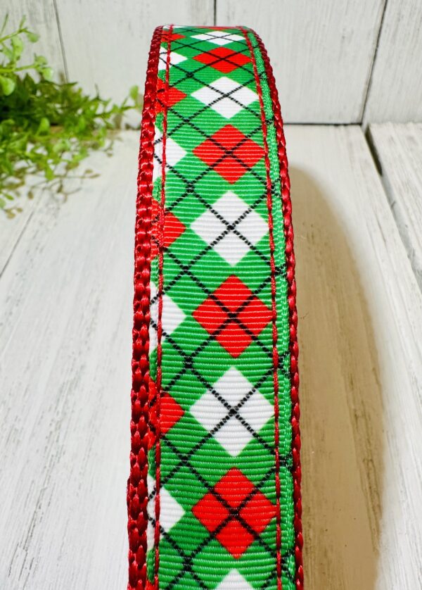 Christmas Plaid Pet Collar - Image 2