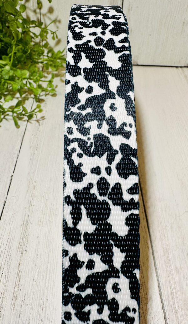 Black and White Cow Pattern Pet Collar - Image 2