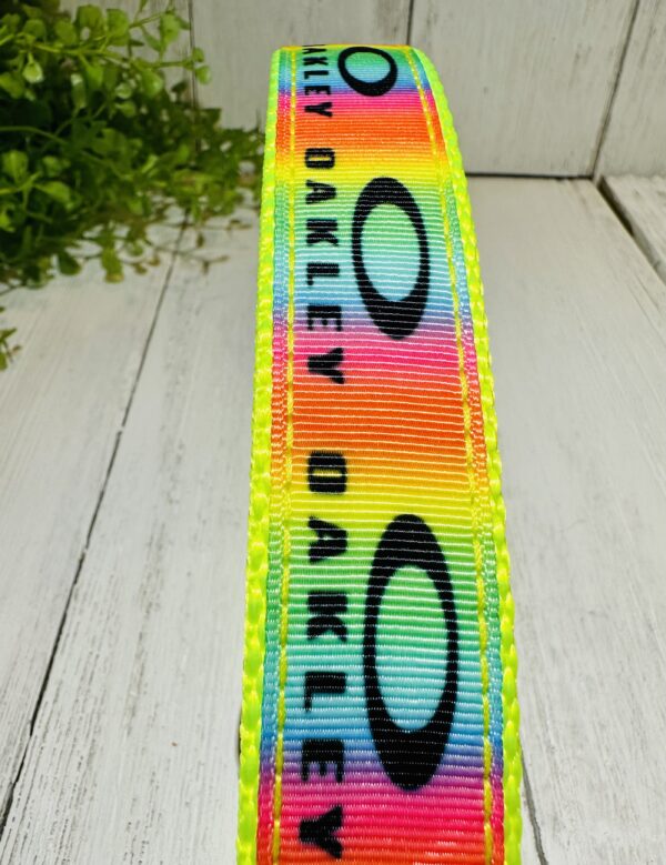 Rainbow Oakley Dog / Pet Collar - Image 2