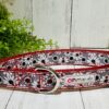 Red and White Flower Dog / Pet Collar