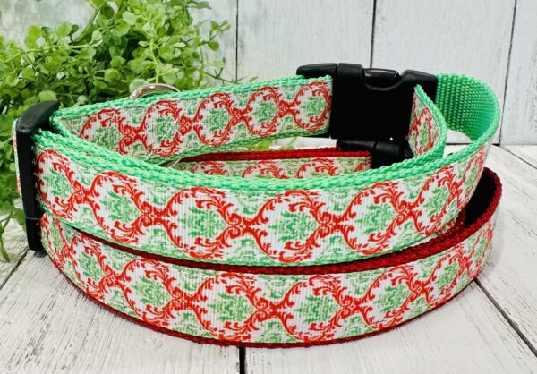 Red and Green Christmas Pet Collars - Image 2