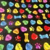 Black Conversation Hearts Bow - Image 2