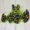 Black Conversation Hearts Bow
